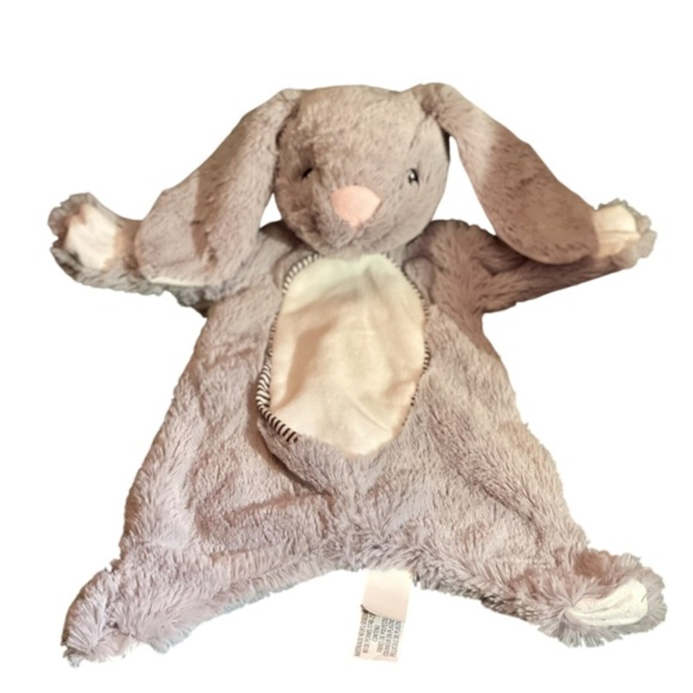 Kellytoy Grey Bunny Rabbit Plush Security Blanket Baby Lovey Jazwares